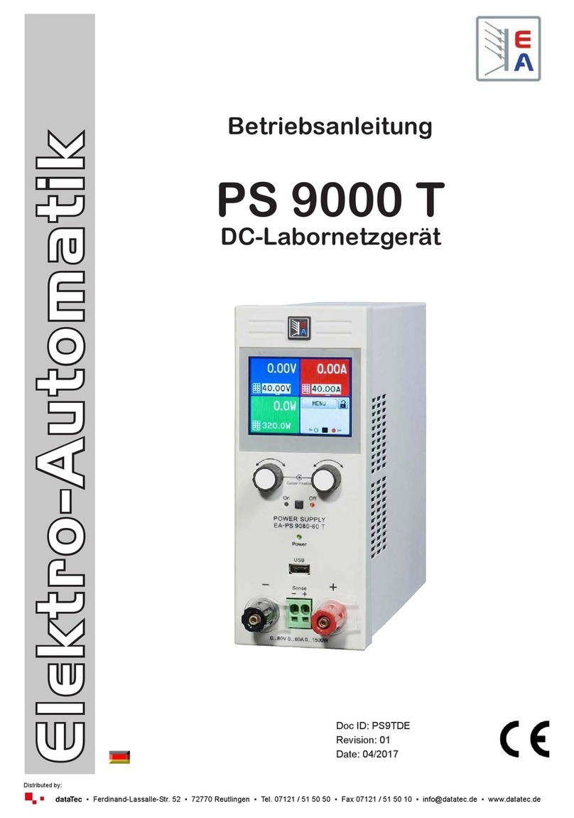 Elektro-Automatik PS 9000 T Series operating manual