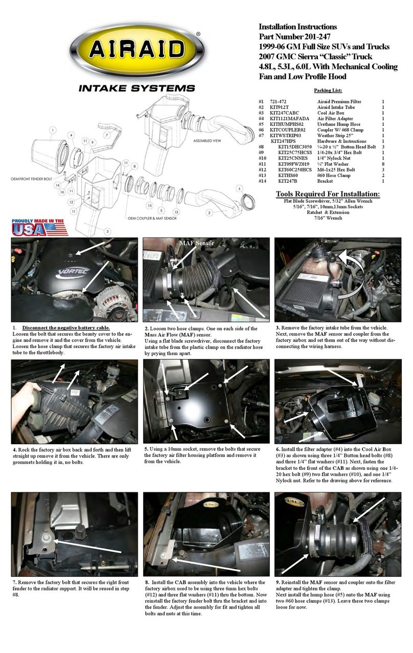 Airaid Synthamax 201-247 installation instructions Airaid Synthamax 201-247 installation instructions