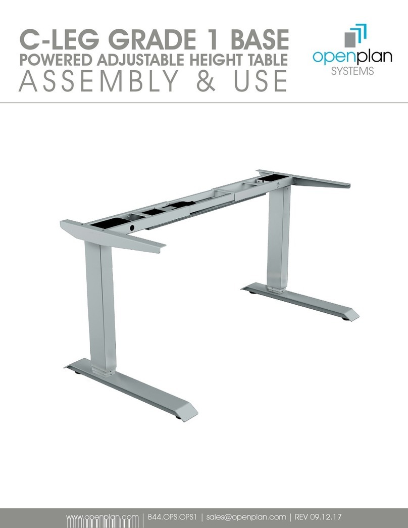 Openplan C-LEG GRADE 1 BASE Quick setup guide