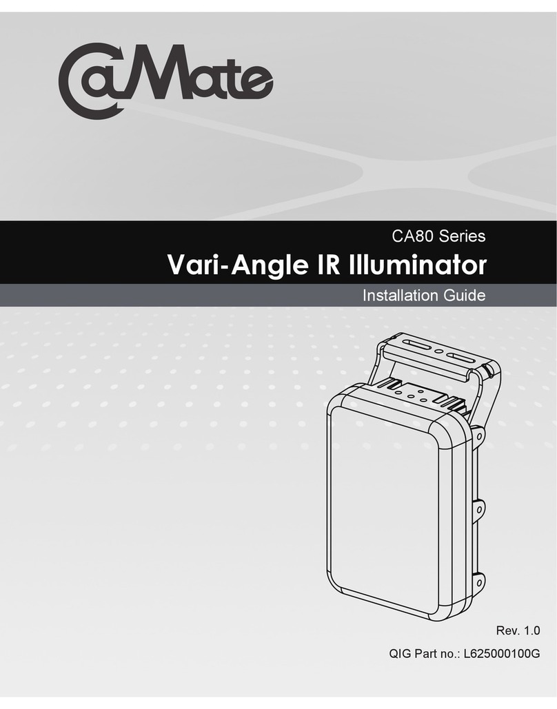 CaMate CA8018-1040 Installation guides