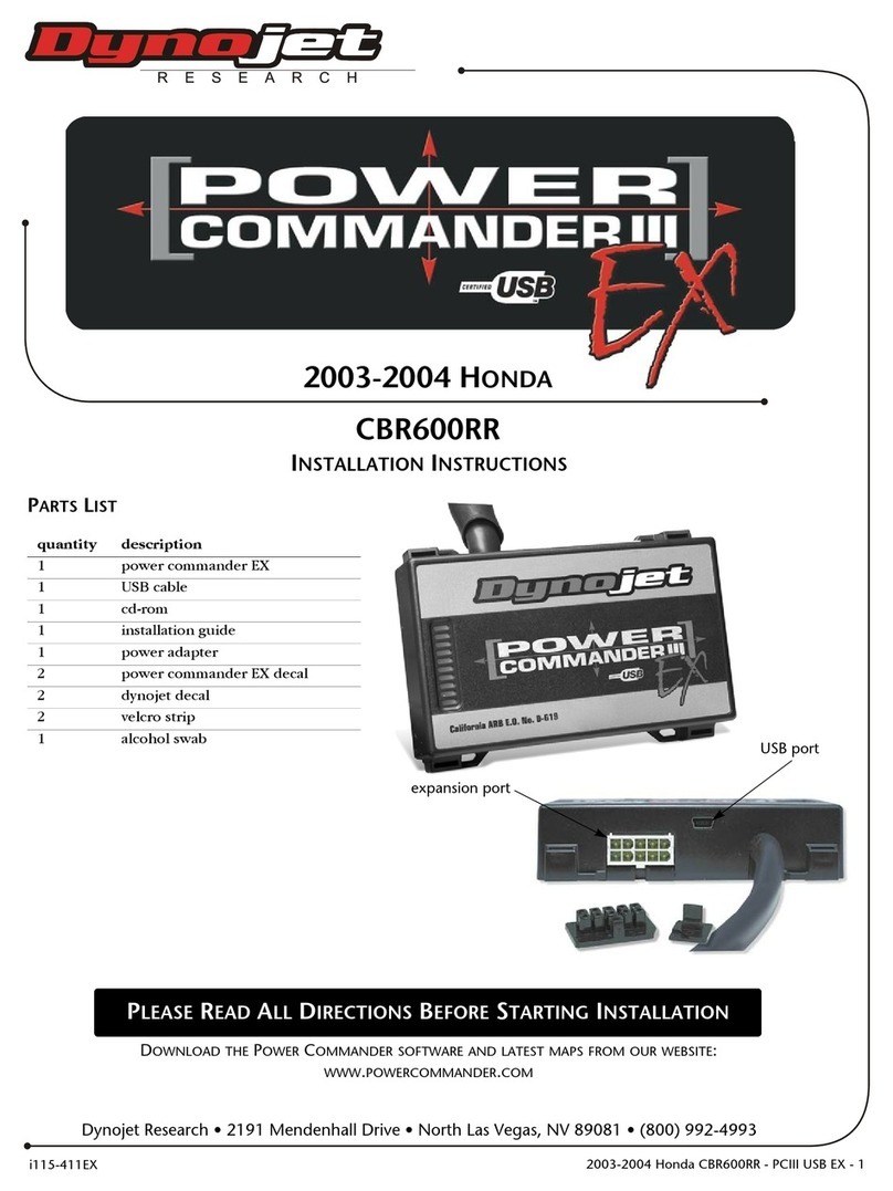 Dynojet Power Commander III USB EX User manual