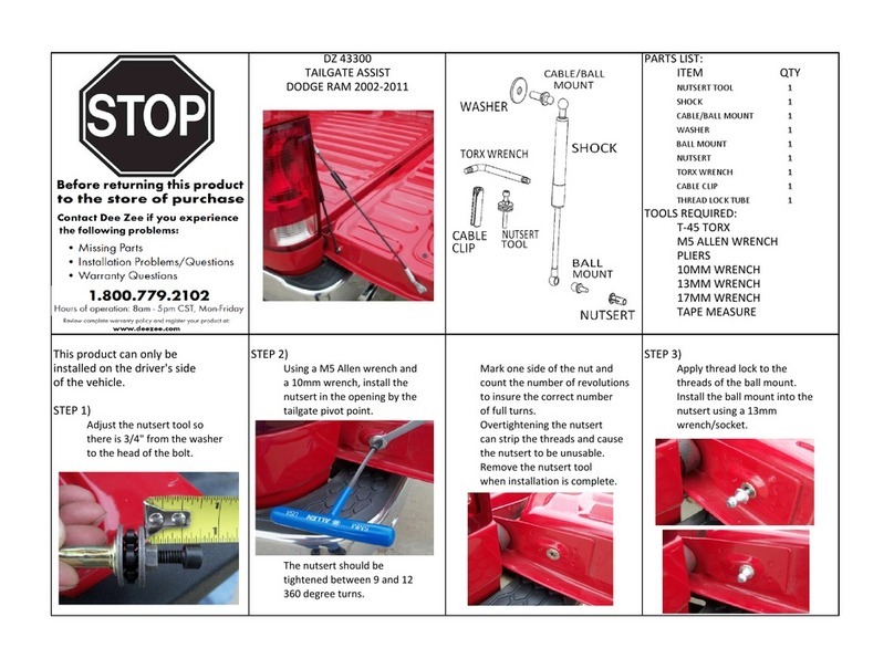 DeeZee DZ 43300 User manual