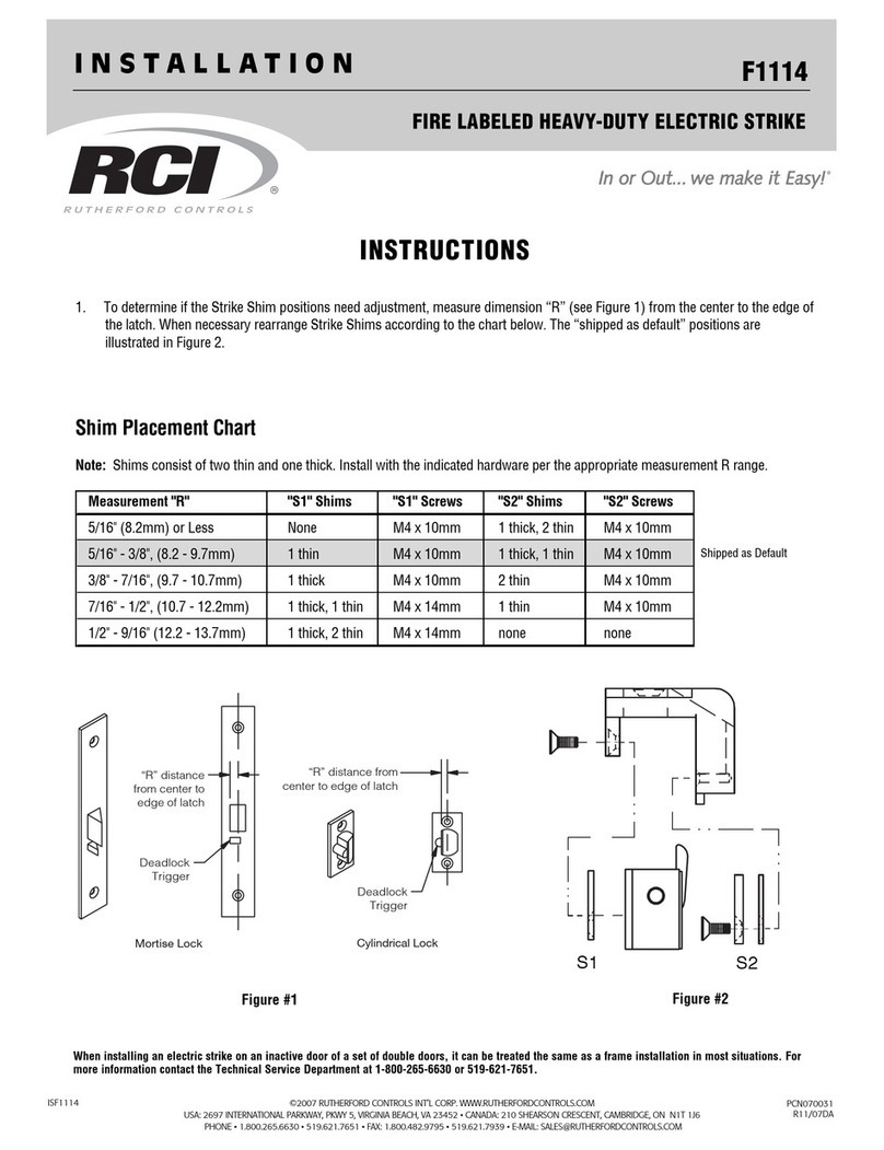 RCI F1114 installation instructions RCI F1114 installation instructions