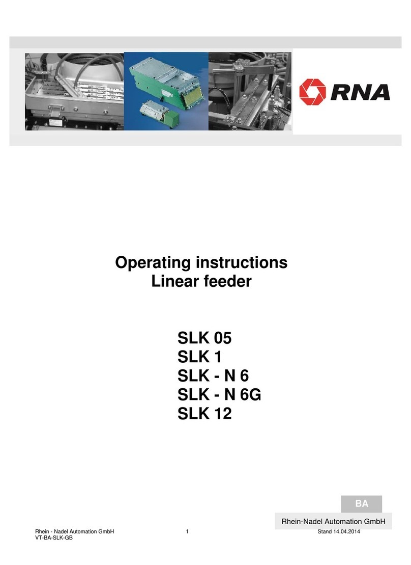 RNA SLK 05 operating instructions