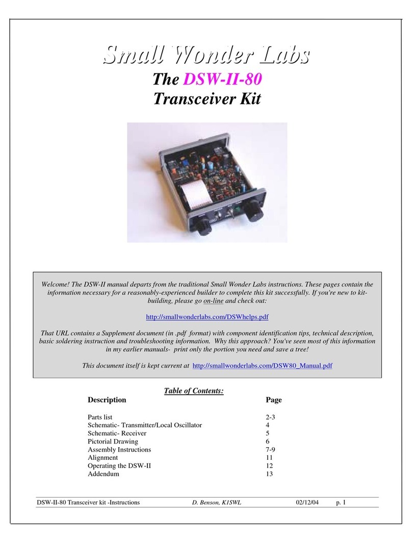 Small Wonder Labs DSW-II-80 instructions