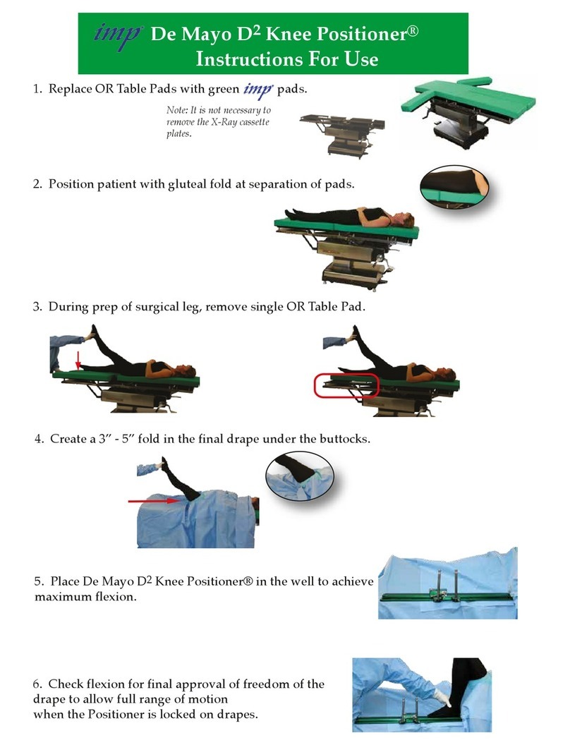 IMP De Mayo D2 Knee Positioner Instructions for use