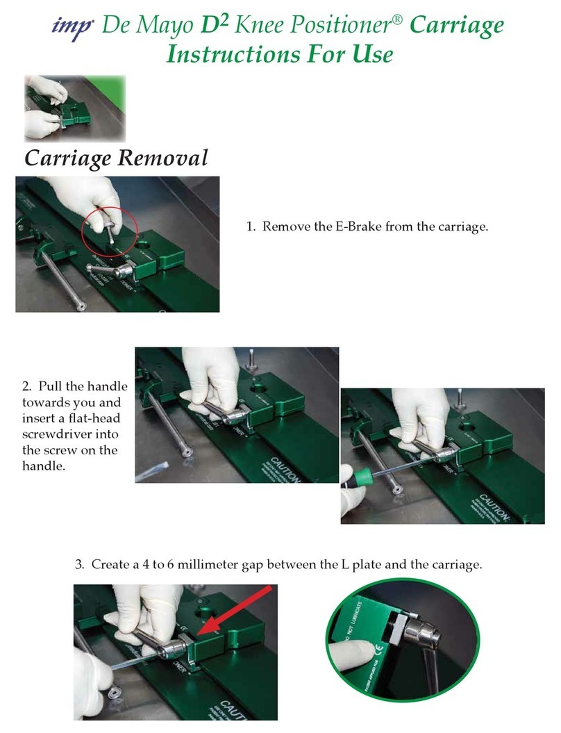 IMP De Mayo D2 Knee Positioner Instructions for use IMP De Mayo D2 Knee Positioner Instructions for use
