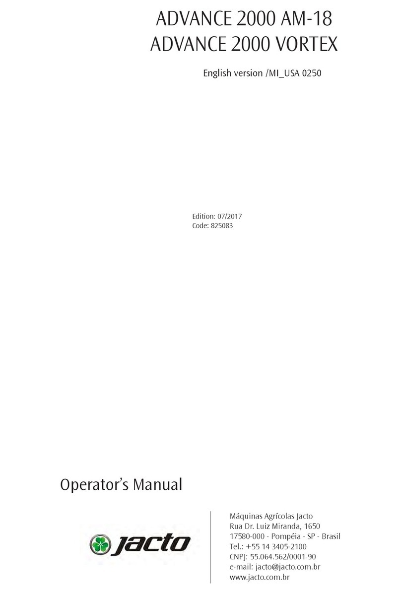 Jacto Advance 2000 AM-18 Operator's manual