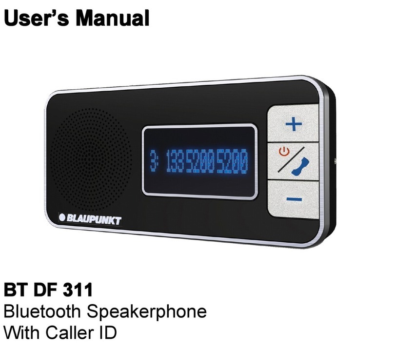 Blaupunkt BT DF 311 user manual