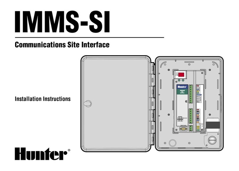 Hunter IMMS-SI installation instructions