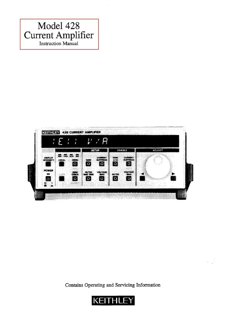 Keithley 428 User manual