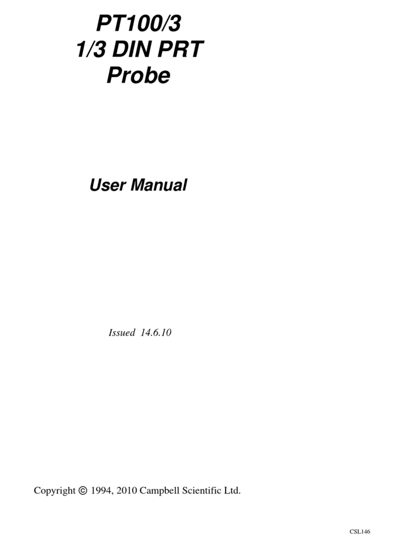 Campbell PT100/3 User manual