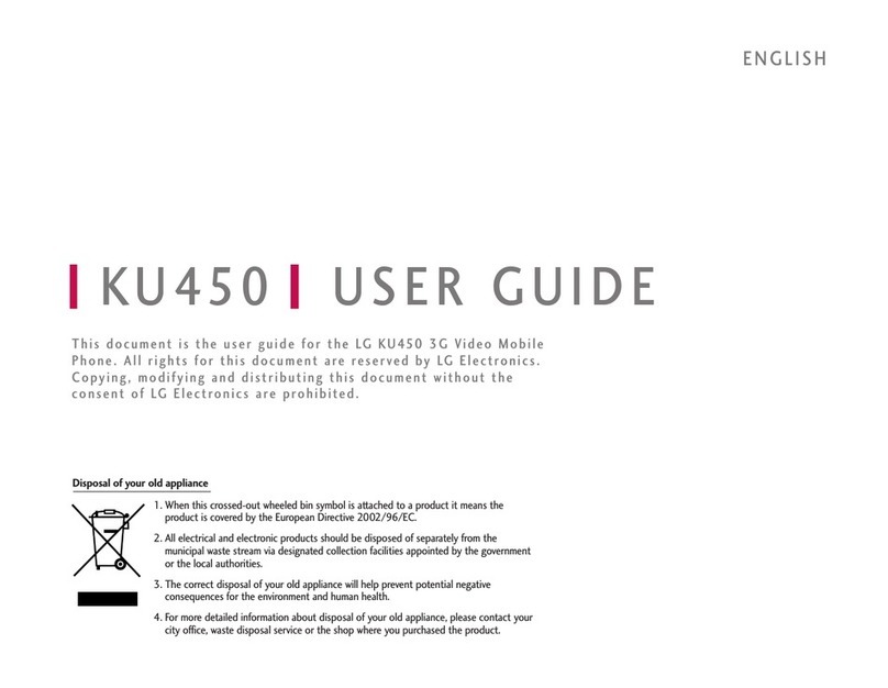 LG KU450 User manual
