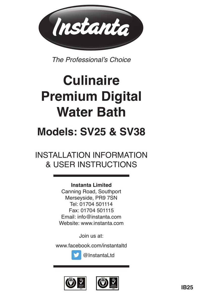 Instanta SV25 Installation information