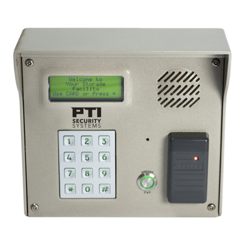 PTI security systems APEX User manual