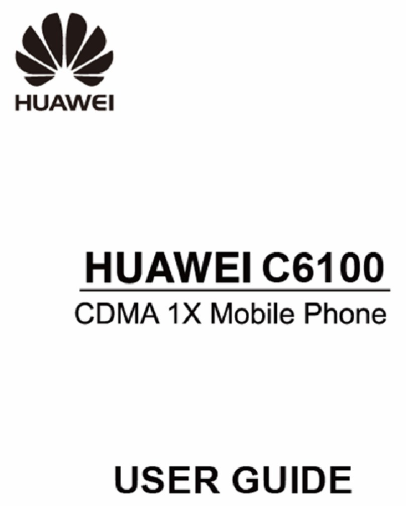 Huawei C6100 User manual