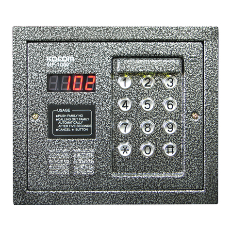 KOCOM KLP-1000 User manual