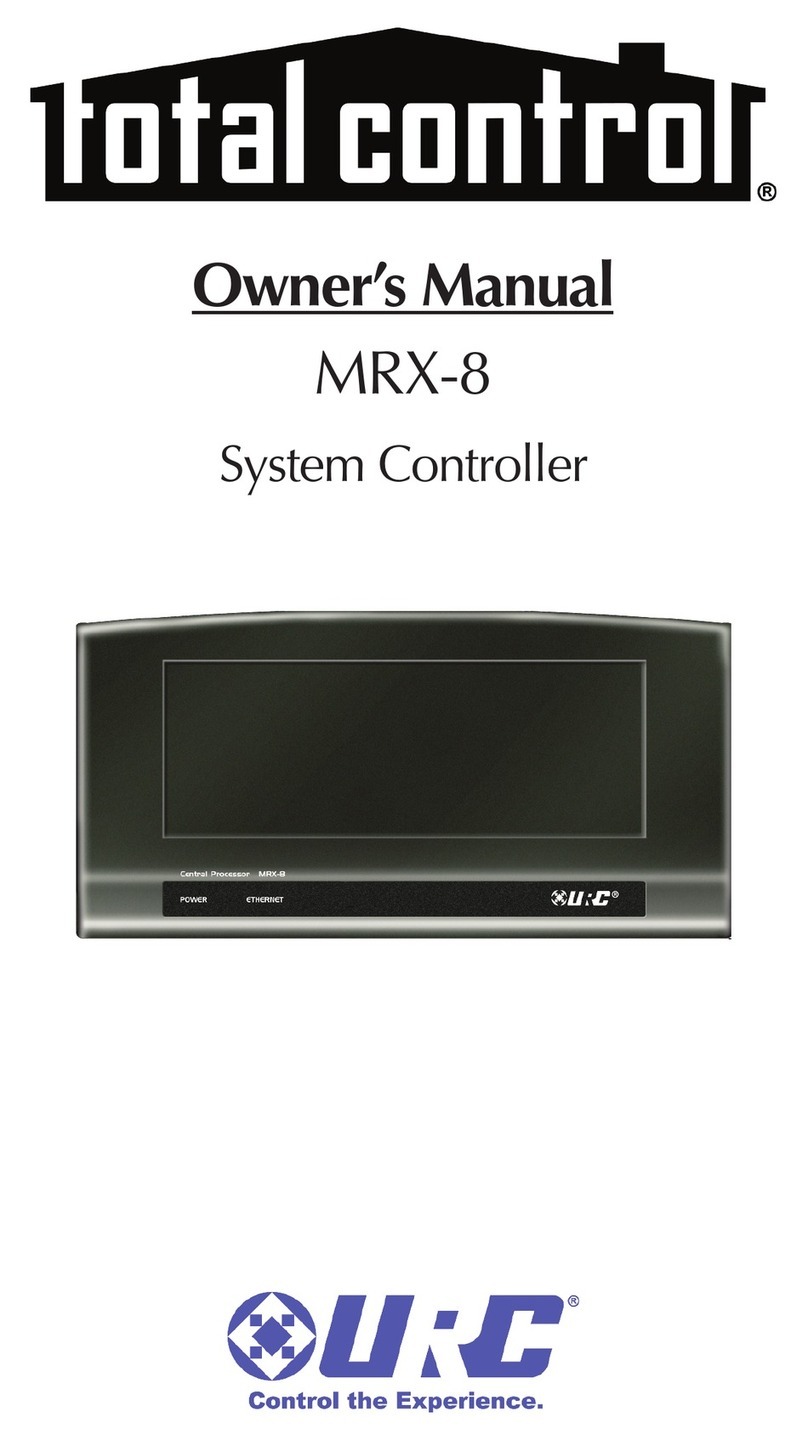 Total Control MRX-8 owner's manual