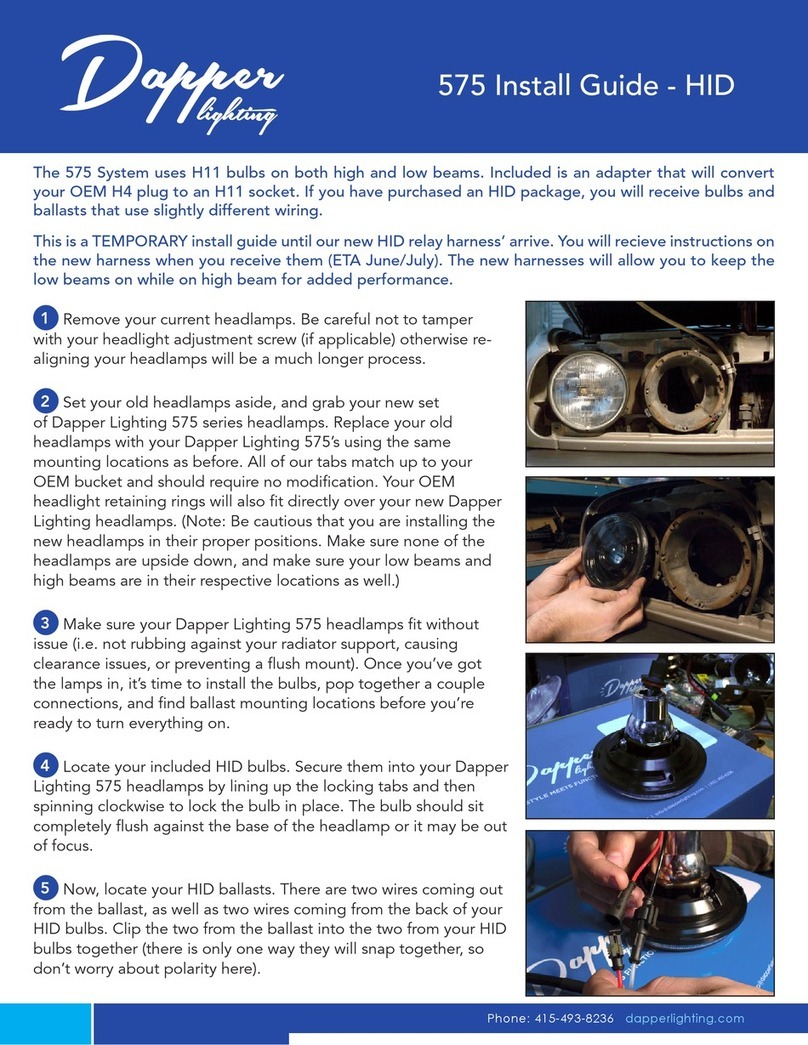 Dapper Lighting 575 install guide