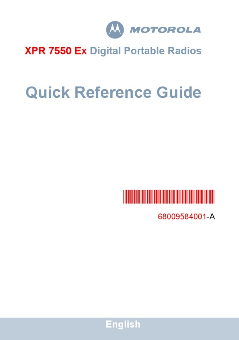 Motorola XPR 7550 Ex User manual