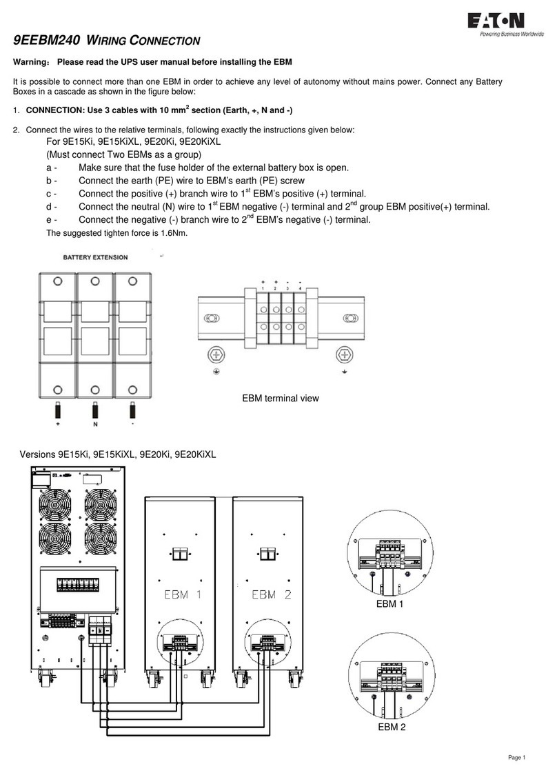 Eaton 9EEBM240 User manual