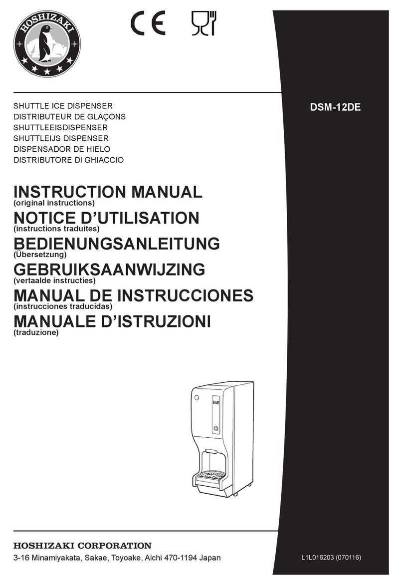 Hoshizaki DSM-12DE instruction manual