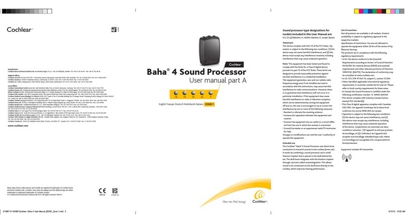 Cochlear Baha 4 User manual