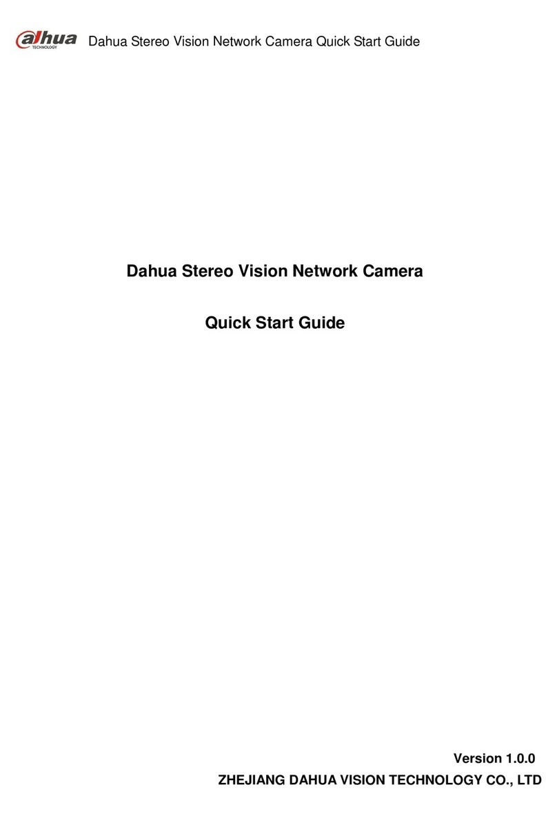 Dahua IPC-HDW8341X-3D Operating and maintenance instructions