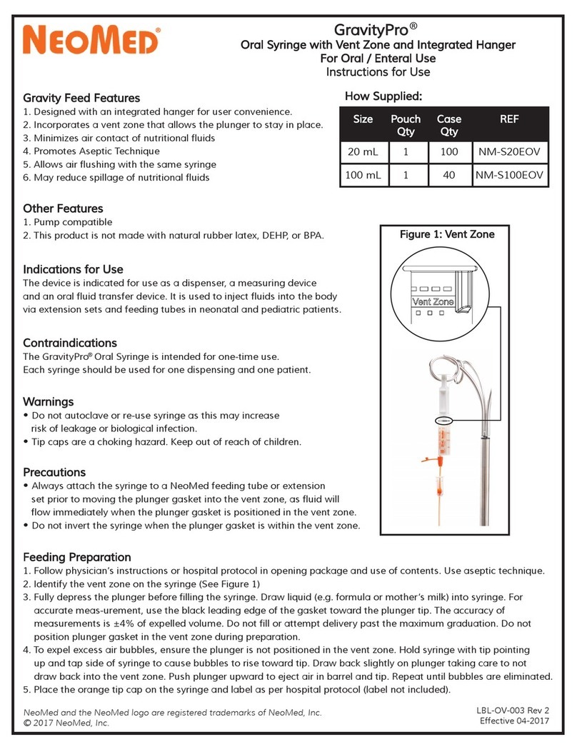 NeoMed GravityPro Instructions for use