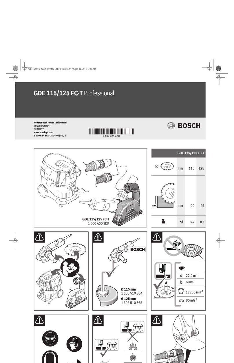 Bosch GDE 115 user guide