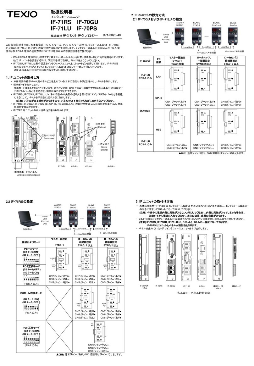TEXIO IF-71RS instruction manual