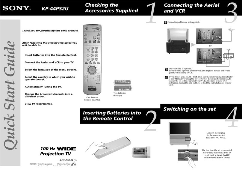 Sony KP-44PS2U User manual