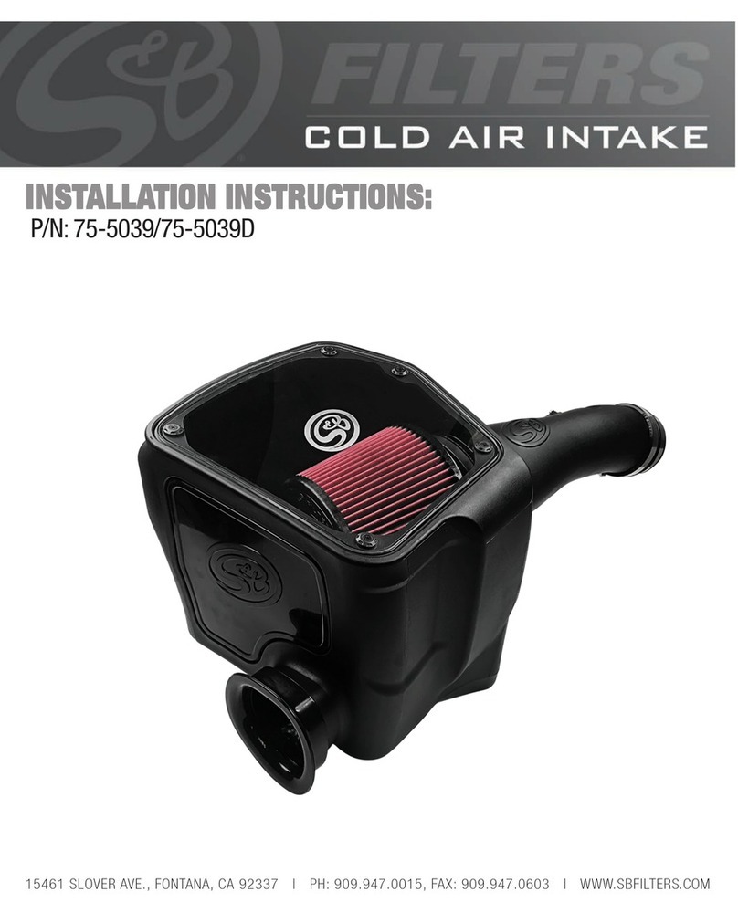 S&B Filters 75-5039 Service manual