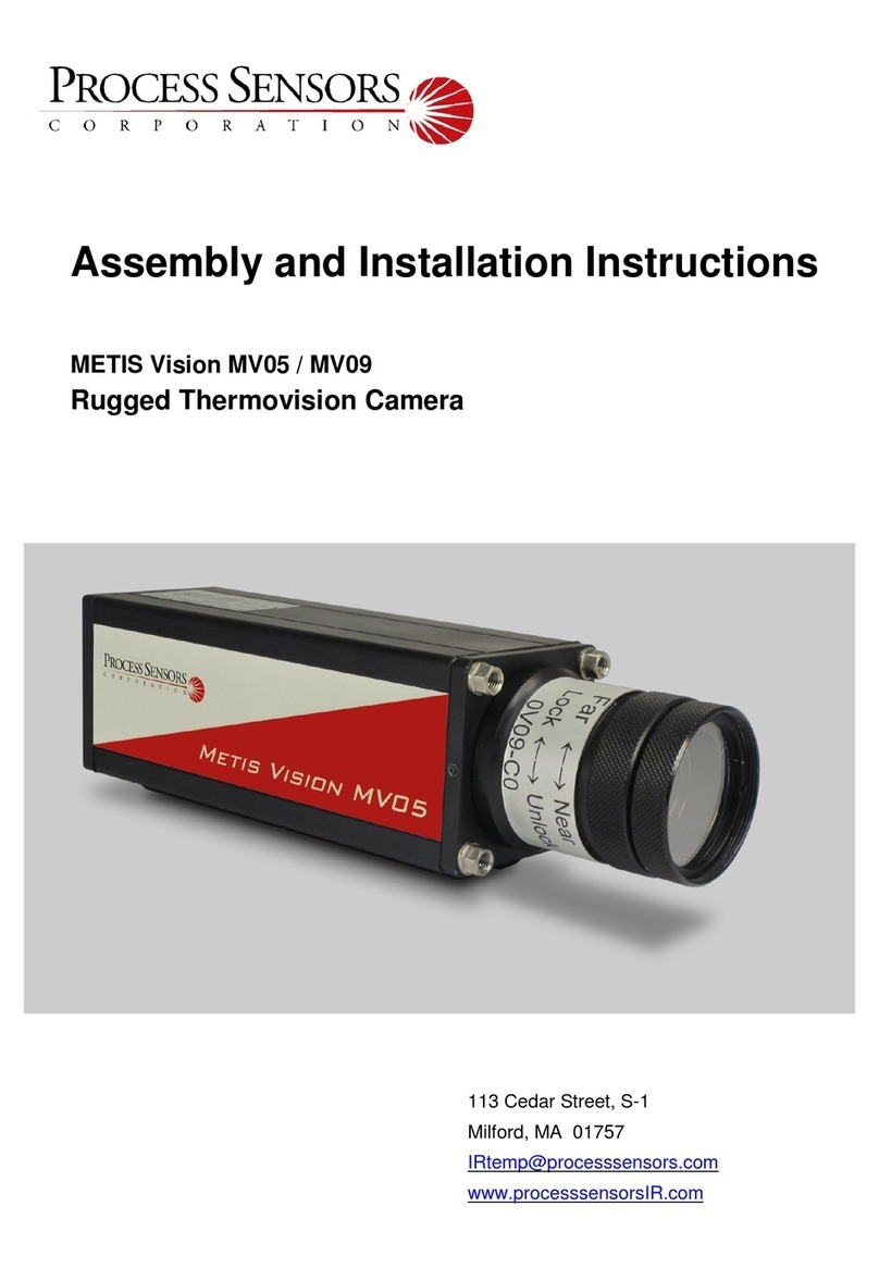 Process Sensors METIS Vision MV05 Assembly and installation instructions
