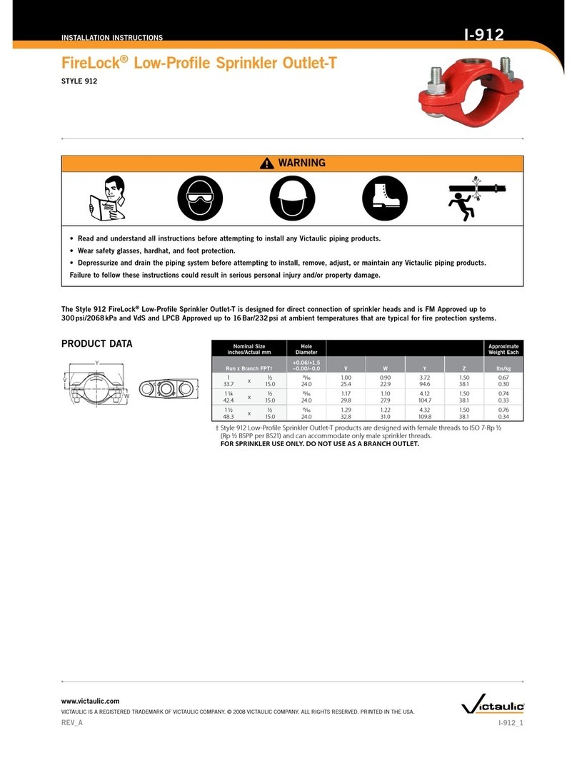 Victaulic FireLock 912 Service manual
