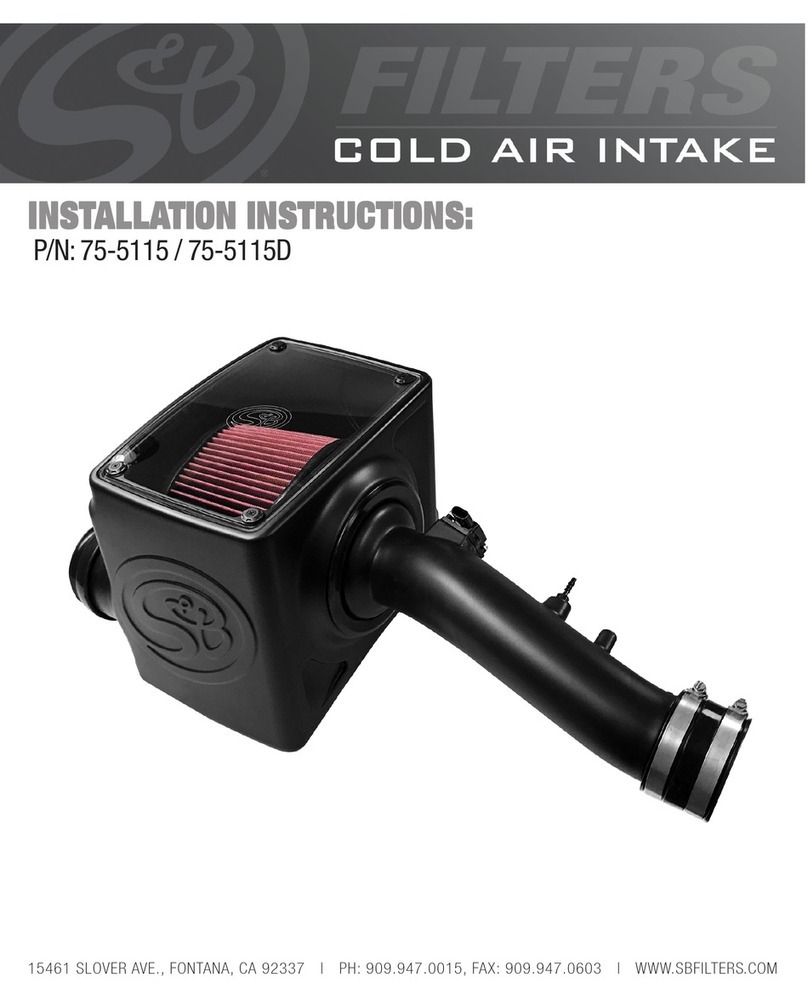 S&B Filters 75-5115 Service manual