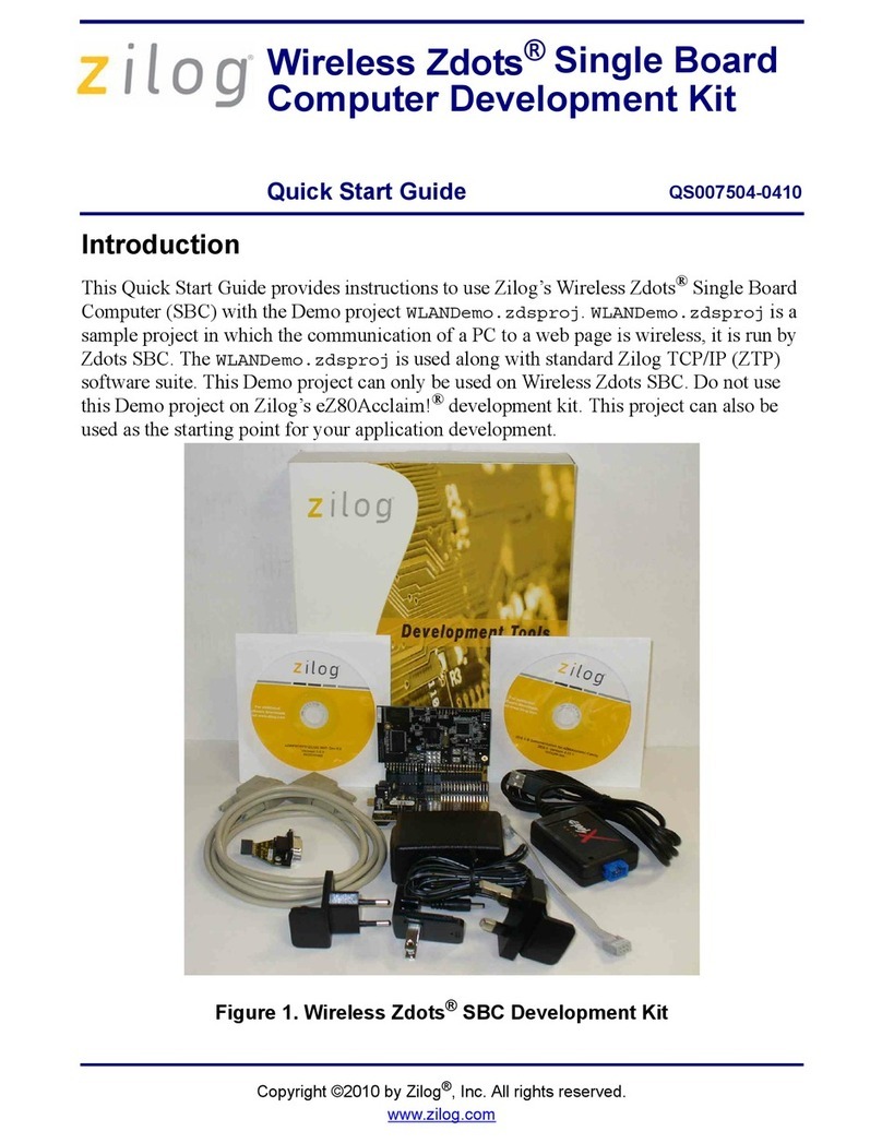 ZiLOG Wireless Zdots quick start guide