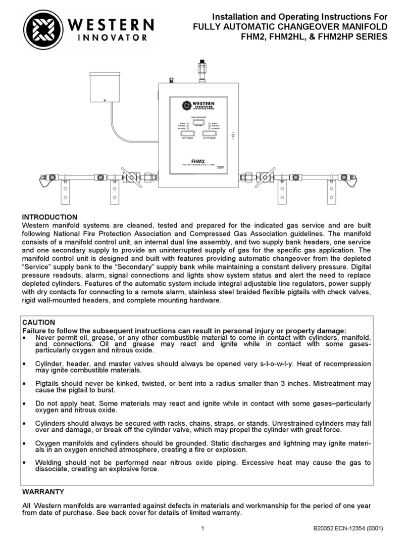 Western Innovator FHM2 SERIES Installation and operating instructions
