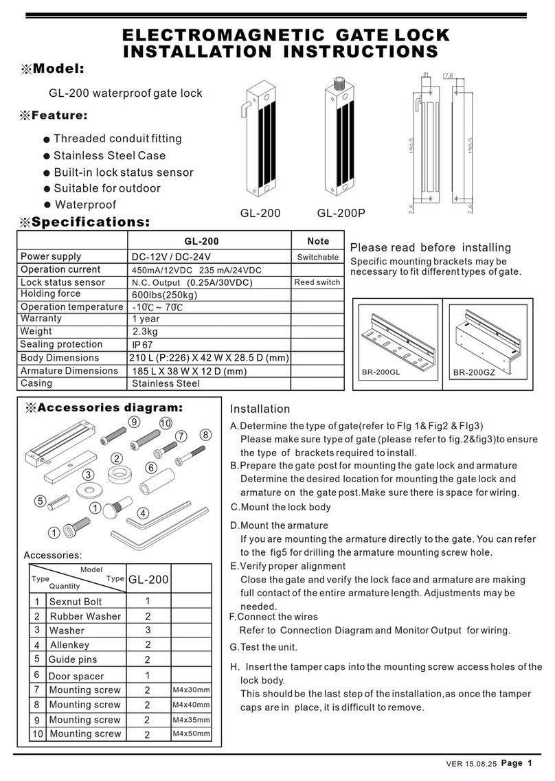 Soca GL-200P installation instructions