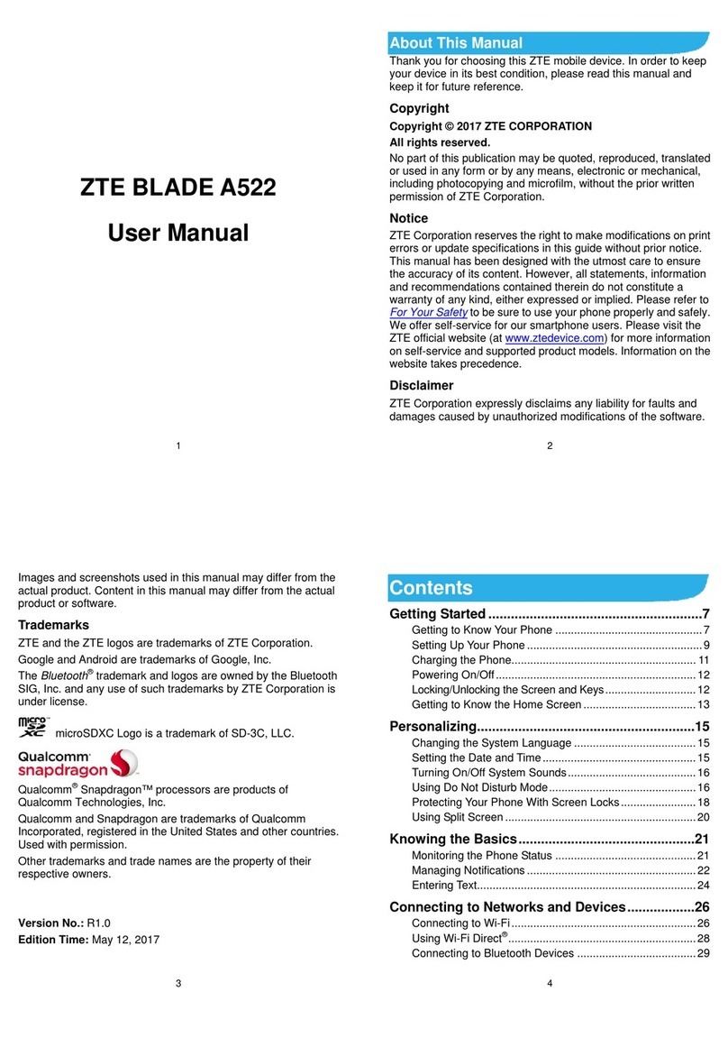 Zte BLADE A522 User manual