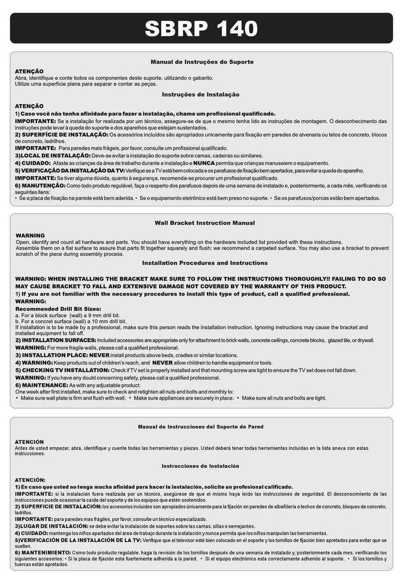 Brasforma SBRP 140 instruction manual