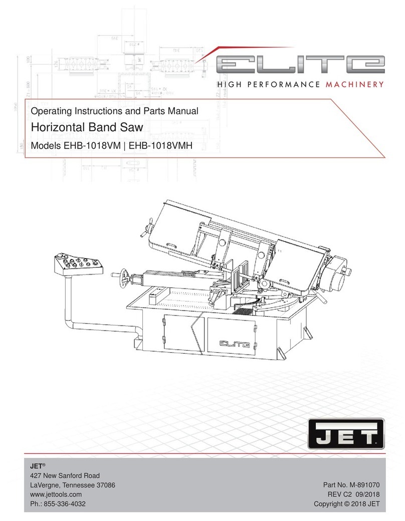 Jet Elite EHB-1018VM Operating instructions and parts manual Jet Elite EHB-1018VM Operating instructions and parts manual