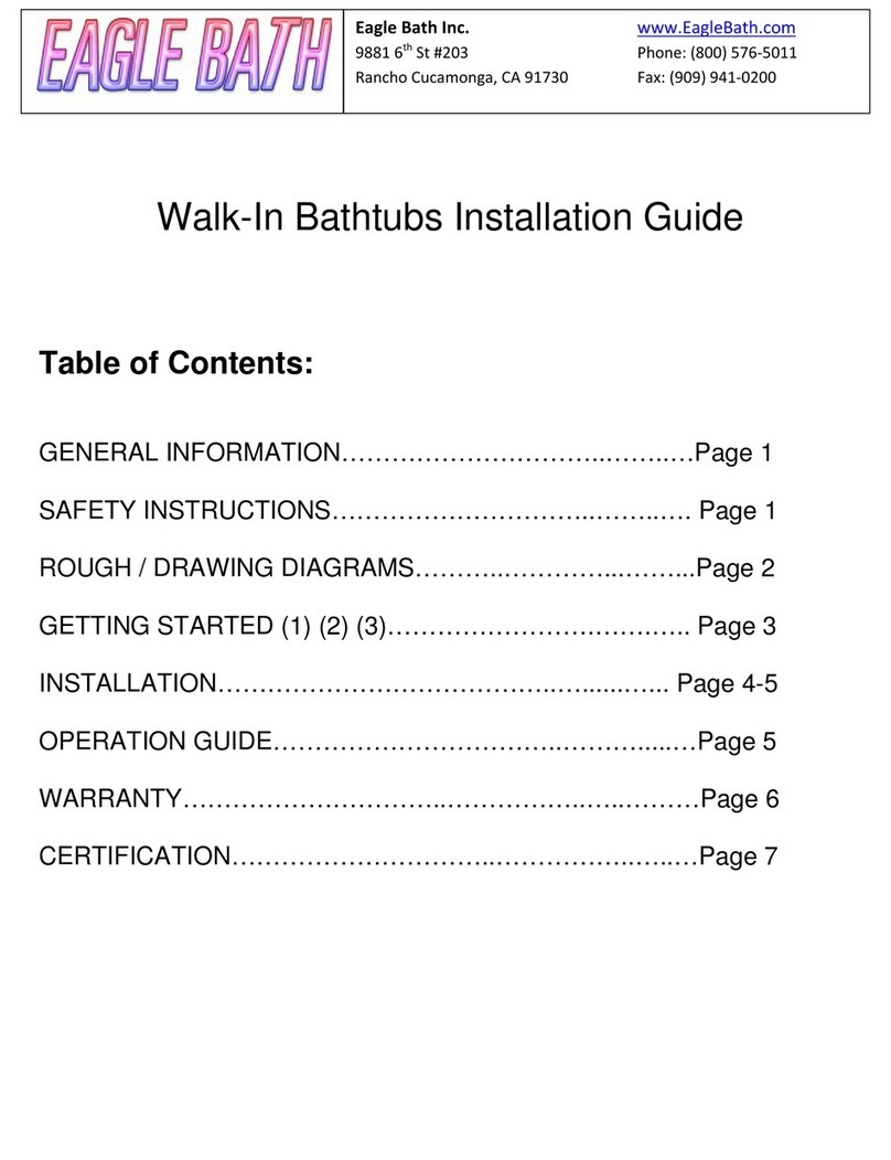 Eagle Bath CWB-3051 installation guide
