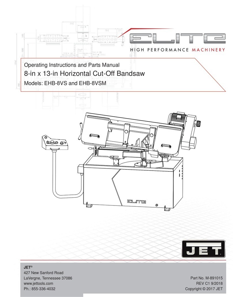 Jet Elite EHB-8VS Service manual