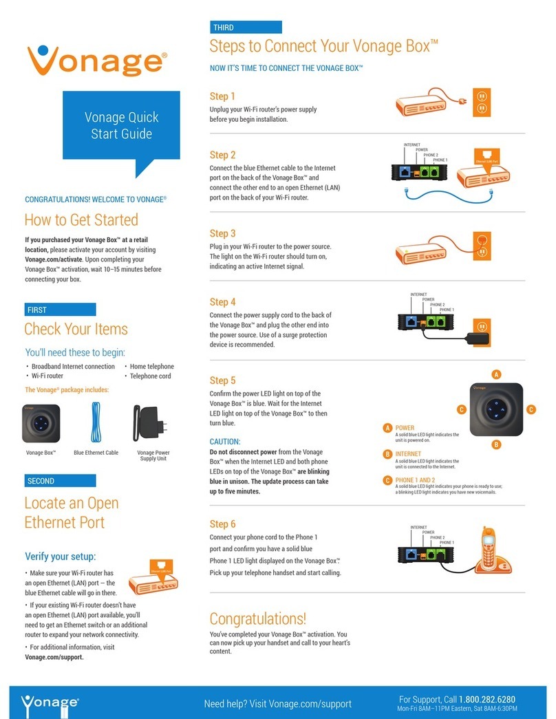 Vonage HT802 User manual
