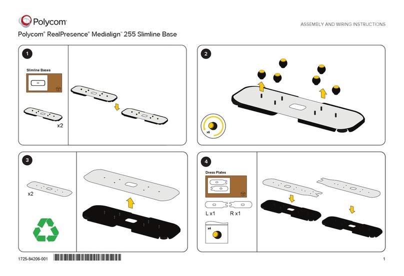 Polycom RealPresence Medialign 255 Assembly guide