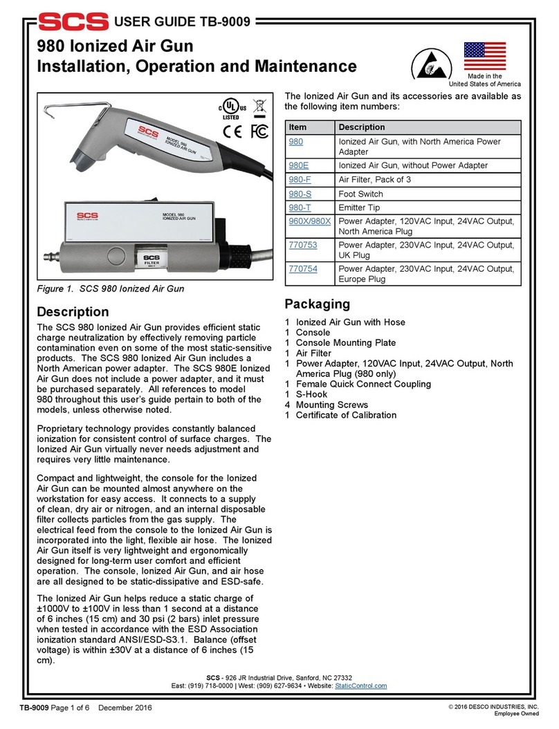 SCS 980 Installation, operation and maintenance