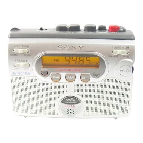 Sony Walkman WM-GX400 User manual Sony Walkman WM-GX400 User manual