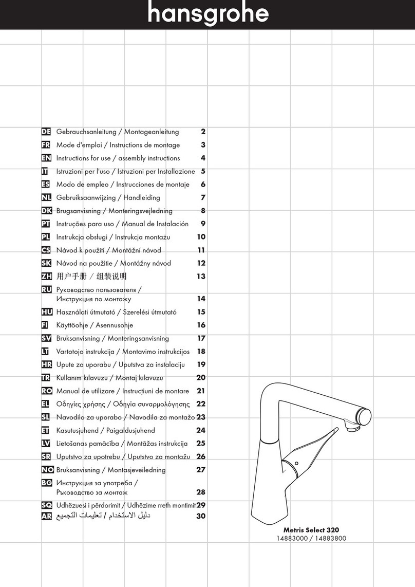 Hans Grohe Metris Select 320 User manual