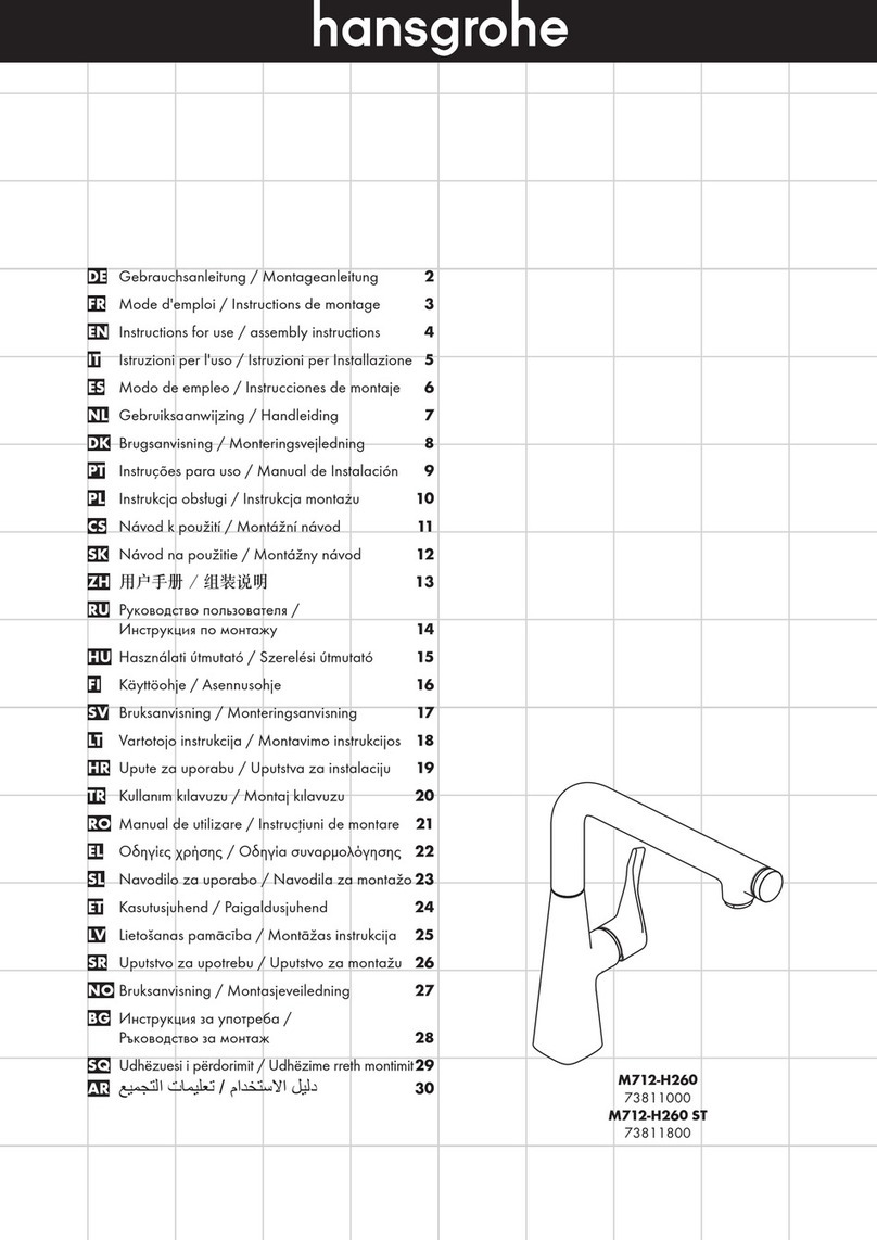 Hans Grohe M712-H260 ST User manual Hans Grohe M712-H260 ST User manual
